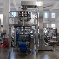 Ligne de conditionnement de films en rouleau pour noix, fruits secs, nougats et graines, avec peseuse 10/14 têtes 1.6L/2.5L