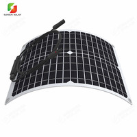 SUNSUN ETFE Halbflexibles Solarmodul 20W 18V 22% Effizienz Leichtgewicht Einfache Installation für 4x4 Camping Netzstromanwendung