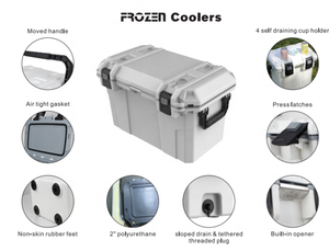 Al Aire Libre explorar 30L Chilly <span class=keywords><strong>bin</strong></span> caza y pesca caja de refrigeración olystyrene caja de refrigeración para acampar equipo de utensilios de cocina - Product Image 2