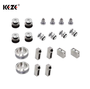 CE-zertifiziertes leises 39-mm-Rostschutz-Riemenradsystem für 30x10mm Vierkantrohr-Glass chiebetür und Badezimmer duschkabine - Product Image 3