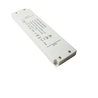 Alimentation électrique LED ultra-mince 240V 110V AC 60W 12V 24V DC avec homologation SAA, transformateur IP44 pour lampe de salle de bain