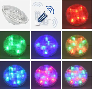 9W RGB PAR56 LED स्विमिंग पूल लाइट RF रिमोट ग्लास DC12V वाटरप्रूफ IP68 अंडरवाटर पॉन्ड लैंडस्केप टब स्पा बल्ब फाउंटेन लैंप - Product Image 3