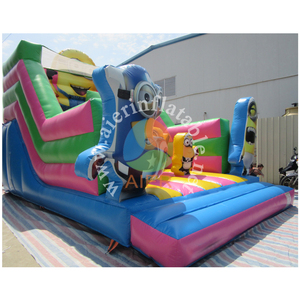 Structure <span class=keywords><strong>gonflable</strong></span> combinée Minions avec toboggan sec, château <span class=keywords><strong>gonflable</strong></span> commercial pour enfants avec toboggan, jeu d'extérieur pour location de fête en jardin et divertissement - Product Image 3