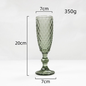 <span class=keywords><strong>Copa</strong></span> de vino en relieve Vintage de colores personalizados, <span class=keywords><strong>copa</strong></span> de vino gris y agua, <span class=keywords><strong>copa</strong></span> de cristal, <span class=keywords><strong>copa</strong></span> de vino de Color Copas De Cristal - Product Image 3