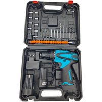 Ensemble de perceuse sans fil 12V, visseuse à chocs électrique, mandrin sans clé 10mm, batterie lithium-ion, charge rapide, kit d'outils électriques pour la maison