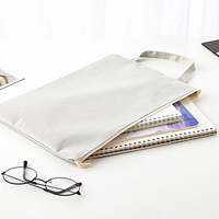Bolsa de Archivo de Lona A4 con Cierre Colorido y Gran Capacidad, Carpeta con Logotipo Personalizado para Empresas y Estudiantes
