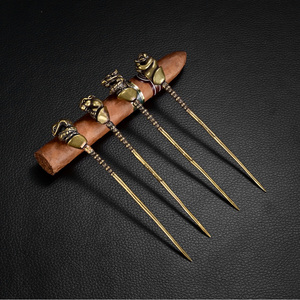 CIGARLOONG Aguja para <span class=keywords><strong>Puros</strong></span>, Herramienta Portátil para Tallar y Desatascar <span class=keywords><strong>Puros</strong></span>, Accesorios para Taladro - Product Image 3