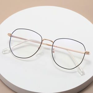 XH6841 Lunettes de vue unisexes pour hommes <span class=keywords><strong>et</strong></span> femmes, monture en <span class=keywords><strong>verre</strong></span> de bonne qualité, bloquant la lumière bleue, carrées, monture intégrale, rondes, tendance, pour les jeunes - Product Image 2