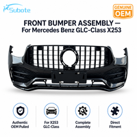 Untuk Mercedes Benz GLC Class X253 Cover Bumper Depan Suku Cadang Bodi Mobil Dengan Grille Sensor PDC dan Lubang Lampu Kabut OE A2538853000