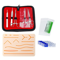 Coussinet de pratique de suture de plaies 3 couches de coussinet de suture amélioré pour les étudiants vétérinaires