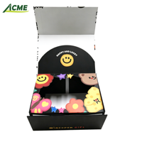 Boîte cadeau rigide personnalisée avec impression graffiti, fermeture magnétique, emballage en papier rigide de luxe pour cadeau
