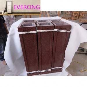 Colonnes <span class=keywords><strong>en</strong></span> marbre massif personnalisées, style romain, carrées, hautes, avec base, pour la décoration architecturale extérieure - Product Image 6