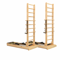 Banc d'exercices Pilates - Utilisation à domicile et commerciale, équipement de fitness et d'exercice, glissière bidirectionnelle, Pilates multifonctionnel