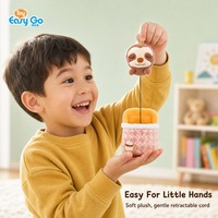Jouets en peluche pour enfants, animal dormant rétractable avec fonction interactive anti-stress