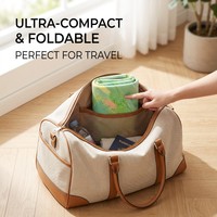 Alfombrilla de Yoga Plegable Antideslizante Doble, Ecológica, Personalizada, de Microfibra y Caucho Natural para Práctica de Yoga, Precio de Fábrica