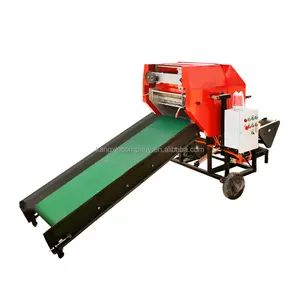 Automático Hay Rodada Baler Diesel Grass Ssilage Balers e Wrapper Máquina De Embalagem