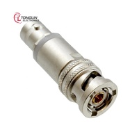 Accesorio ADBJ20-E1-PL75 Conector Coaxial Recto, Adaptadores RF BNC a TRB Twinaxial ADBJ20E1PL75 de Colgado Libre