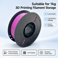 Bobina Vacía de Plástico para Impresión 3D, Capacidad de Carga de 1 kg, para Carrete de Filamento Estándar de 200 mm, para Impresora FDM de Filamento de 1,75 mm
