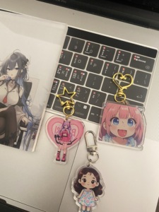 Factory Custom Cheap Clear Acrylic <b>Keychain</b> Personalized Double Sided Printed Cartoon <b>Anime</b> Acrylic Keyring Wholesale Custom Log - Product Image 1