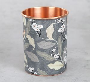 Tasses à bière en cuivre conçues par fleur émaillée pour la fête à la maison et le but de cadeau - Product Image 3