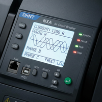 Disjoncteur intelligent série CHINT NXA 3P/4P Basse Tension 380V Capacité de coupure 50kA 400A-1600A Usage Industriel 50/60Hz