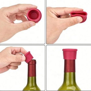 Tapón elástico para botella de cerveza con logotipo personalizado, tapa de botella no deformable, tapa redonda de silicona para botella de vino tinto, sellada, no transpirable - Product Image 4