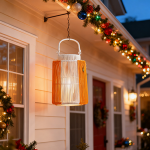 Duurzame PE Rattan Geweven Chinese Festival Lantaarn Wilg Geweven Buitenlamp voor Decoratie - Product Image 5