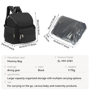 <span class=keywords><strong>Sac</strong></span> à couches en néoprène OEM <span class=keywords><strong>sac</strong></span> à <span class=keywords><strong>dos</strong></span> avec matelas à langer élégant bébé sacs de maternité fourre-tout de voyage pour maman - Product Image 6