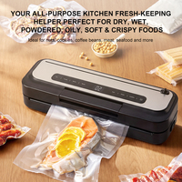 Mesin Vacuum Sealer Otomatis QH-999 Rumah Tangga & Komersial Layar Sentuh Satu Sentuhan - Daya Hisap Kuat -65kPa, Kebisingan Rendah