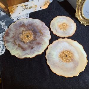 اليدوية كريستال الايبوكسي لوحة قالب ثلاثة طبقة الشاي صينية للفاكهة قالب من السيليكون - Product Image 3