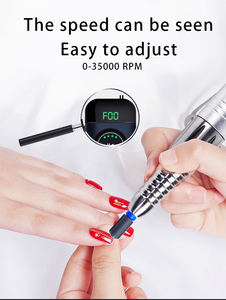 Perceuse à ongles électrique professionnelle, Portable et personnalisé, sans balais, en acrylique, 35000RPM, <span class=keywords><strong>prix</strong></span> fort, Rechargeable - Product Image 5