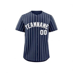 2025 Factory Custom Logo Unisex USA Size V-Neck <b>Baseball</b> Jersey - Product Image 3