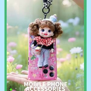 Authentic Lolifen Trendy Creative Fashion Phone <strong>Charm</strong> Glass Doll Cute Pendant Figurine Gift - Product Image 4