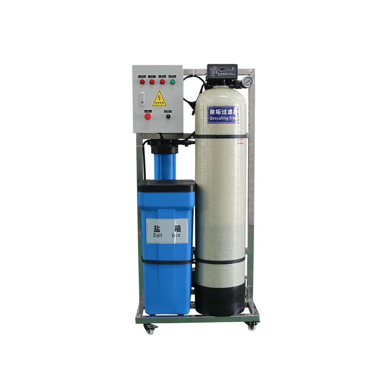 Máquinas para amaciamento de água evaporativo RO Planta de tratamento de água dura 1000 Litros