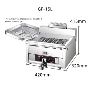 <span class=keywords><strong>Friteuse</strong></span> à <span class=keywords><strong>gaz</strong></span> commerciale à vente chaude, <span class=keywords><strong>friteuse</strong></span> à cylindre unique de <span class=keywords><strong>15</strong></span> L, équipement de restauration, friture de poulet et de pommes de terre - Product Image 5