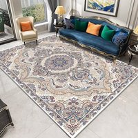 Tapis vintage noir et gris, tapis en polyester antidérapant, lavable à l'eau, tapis de sol intérieur pour la décoration de la chambre