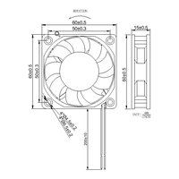 Ventilateur de refroidissement DC silencieux sans balais haute vitesse 12V 24V 60mm 60x60x15mm 6015, petit ventilateur axial DC sans balais à haut débit d'air pour imprimante 3D