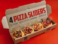Boîtes à pizza miniatures en carton personnalisées avec logo