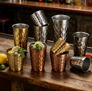 Tazza da Caffè in Acciaio Inox 304 <span class=keywords><strong>a</strong></span> Doppia Parete, Riutilizzabile, Personalizzabile con Logo per Regali Aziendali - Product Image 1