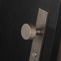 Serrure de porte encastrée DOOROOM H59 en laiton argenté antique pour portes intérieures en bois, taille universelle