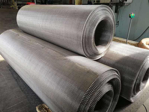304/316L Stainless Steel Dutch Weave Wire <b>Mesh</b> <b>Screen</b> Filter Roll 70x350mm & 90x780mm Precision Filtration Micron <b>Mesh</b> - Product Image 1