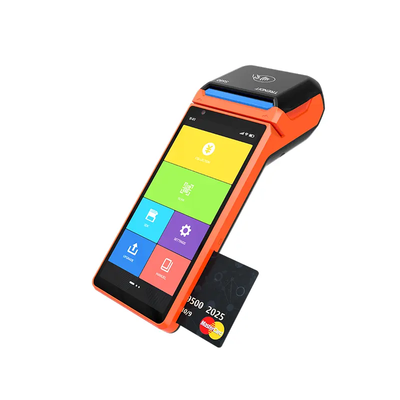 TRENDIT Mini Portable POS Machine 6 Pouces Écran Intelligent Sans Fil Cash POS Systèmes Pour Carte VISA