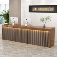 Grille de Sécurité pour Entreprise, Comptoir d'Accueil, Réception, Salon de Beauté, Comptoir de Bar Luxe Léger, Magasin de Vêtements, Comptoir de Caisse Peint