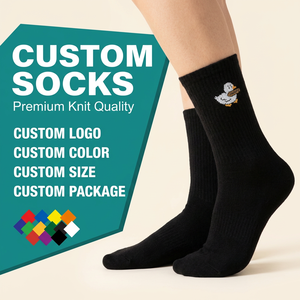 Chaussettes de sport en coton respirantes et antidérapantes personnalisées avec logo, séchage rapide et évacuation de l'humidité, idéales pour la randonnée (vente en gros) - Product Image 1