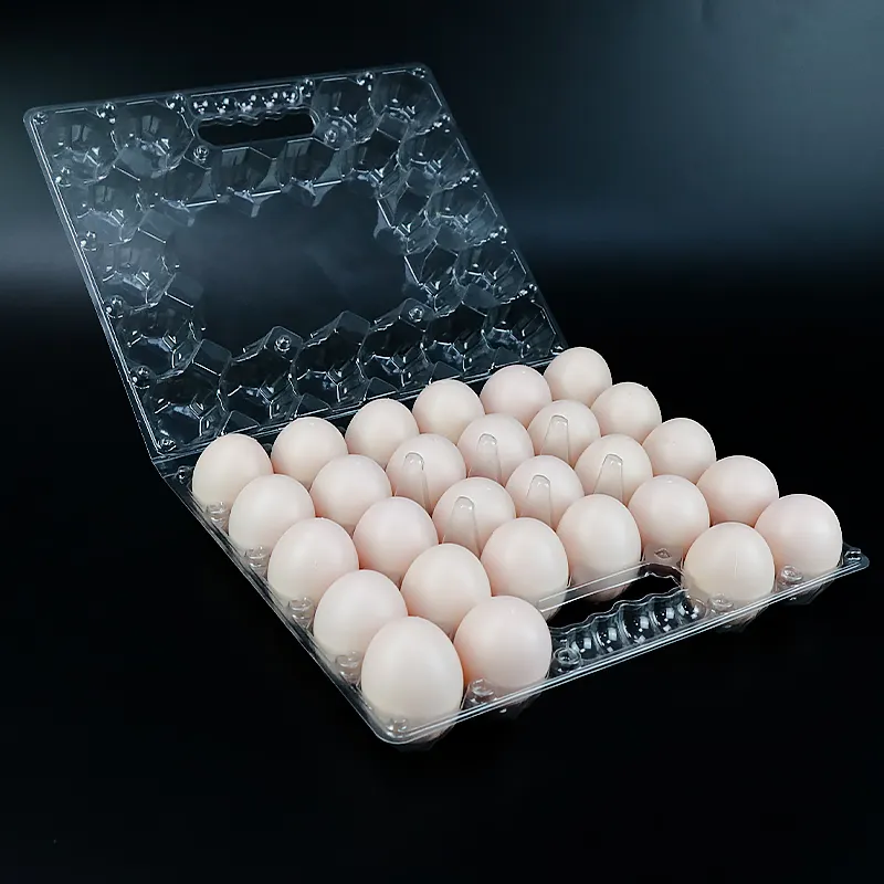 Оптовик ручка из ПЭТ пластика для хранения яиц лоток для куриных яиц, искусственная наседка контейнер с 28 сетки
