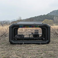 Prix d'usine Grande tente gonflable automatique de luxe Tente gonflable en tissu de coton imperméable pour le camping en plein air portable étanche à la pluie