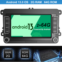 Autoradio Android 2 Din OLED 7 pouces avec GPS pour tableau de bord VW Golf, CarPlay, Android Auto, écran partagé, DSP, caméra de recul, WiFi