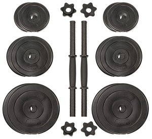Gym Home Use Training Fitness <span class=keywords><strong>20</strong></span> <span class=keywords><strong>Kg</strong></span> <span class=keywords><strong>Poids</strong></span> réglables Ensemble d'haltères en caoutchouc Bodybuilding - Product Image 2