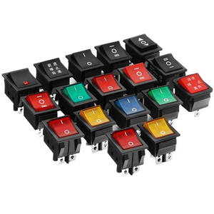kcd4 boat-type <b>switch</b> with light, four-pin rocker <b>switch</b>, two-position boat-type electric cooker <b>power</b> <b>switch</b>, silver contacts, - Product Image 1