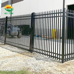 Clôture de sécurité de cour Tube carré en acier corten enduit de poudre noire E-Coating Tubulaire en <span class=keywords><strong>fer</strong></span> <span class=keywords><strong>forgé</strong></span> pour mur de délimitation - Product Image 6